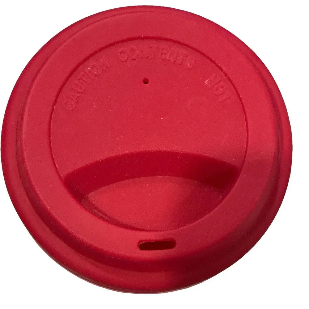 Lenox Holiday Ceramic Travel Mug w/ Red Drink-Through Silicone Lid